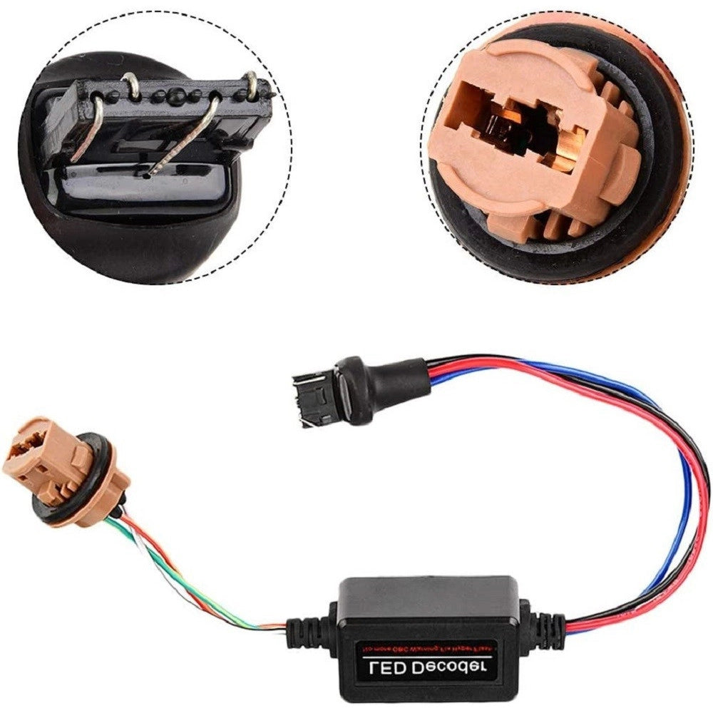 Trade Shop - Coppia Decodificatore Fari A Led Per Auto T20 Errori Centralina Antisfarfallio -