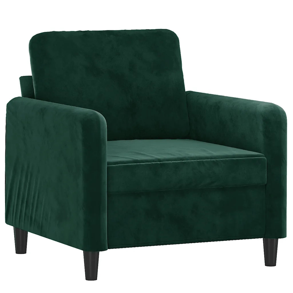 Poltrona | Sedia Relax Verde Scuro 60 cm Velluto