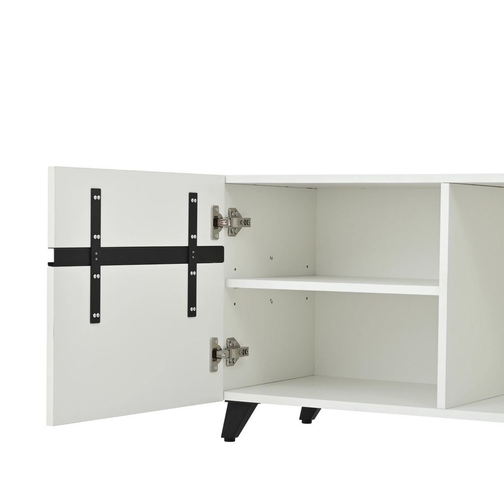 Mobile porta TV bianco da 180 cm con quattro ante