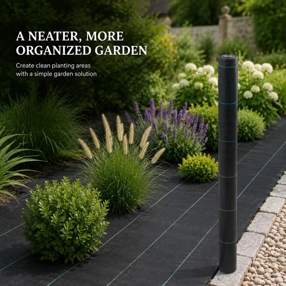 Black Weed Control Fabric 2x200 M PP