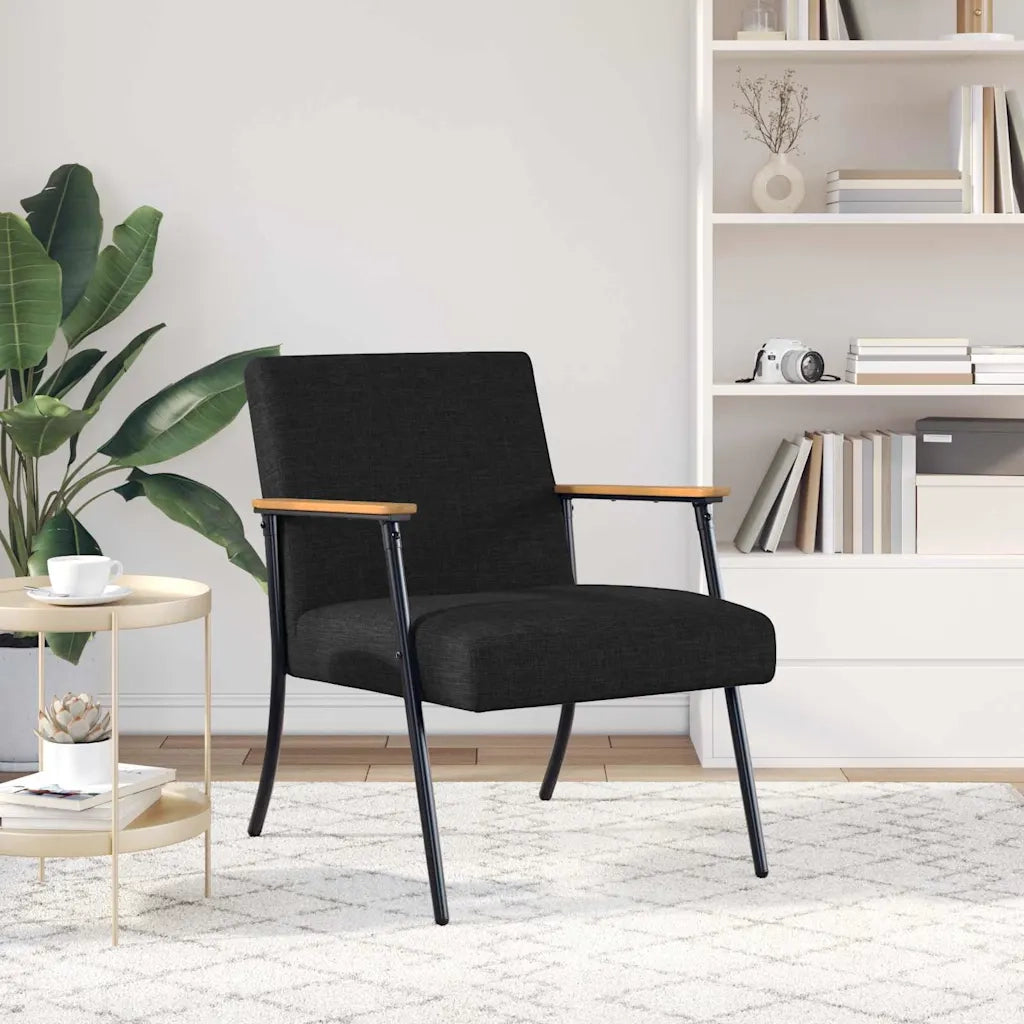 Poltrona | Sedia Relax Nero Tessuto
