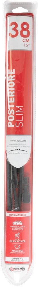 Spazzola slim posteriore 38cm â€“ 15 pollici universale