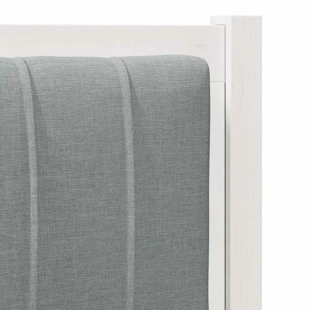 Testiera | Testata imbottita con Testiera | Testata Bianco 100 cm Pino massello