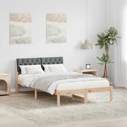 Struttura del letto-Giroletto marrone e grigio scuro 120 x 190 cm 679344