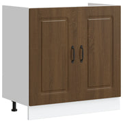 Pensile da cucina | Mobile base lavello Kalmar Rovere Marrone 80x46x81,5 cm