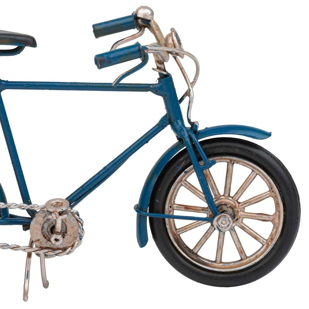 Bicicletta in metallo blu 16x7x10h