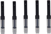 Convertitore d'inchiostro 0,34cm - 0,26cm Calibro - 5 pezzi - Preciso flusso d'inchiostro - Accessorio per penna stilografica - Inchiostro facile da riempire - Inserimento penna