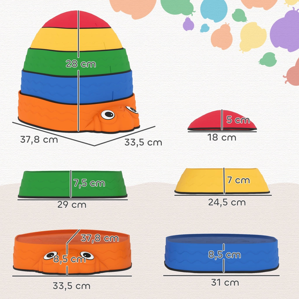 Set di Pietre per Equilibrio Bambini 5 Pezzi ¨C zephmum ¨C Multicolore