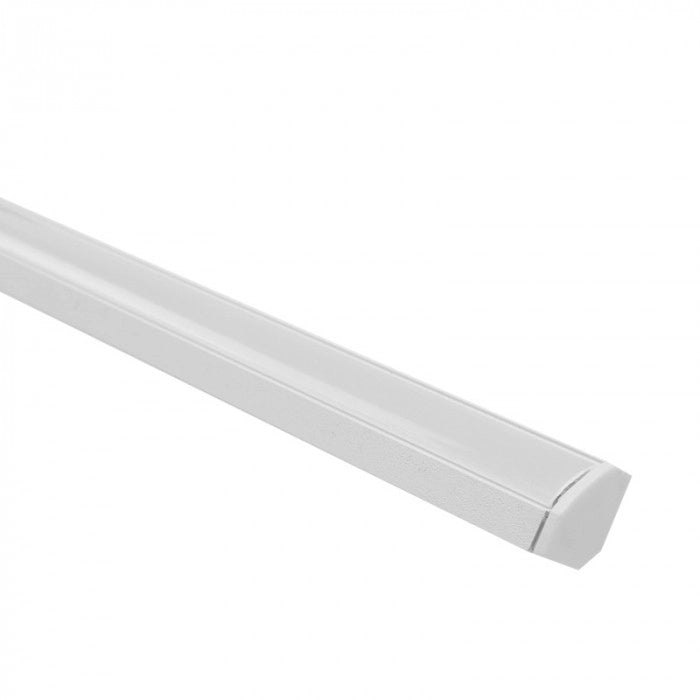 Profilo angolare LED R01 1m bianco diffusore opale Ecolight