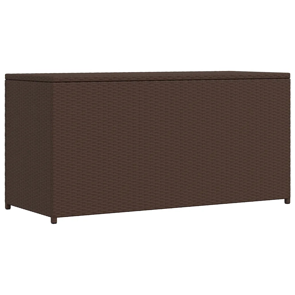 Baule da Giardino Marrone 120x50x60 cm in Polyrattan 42499