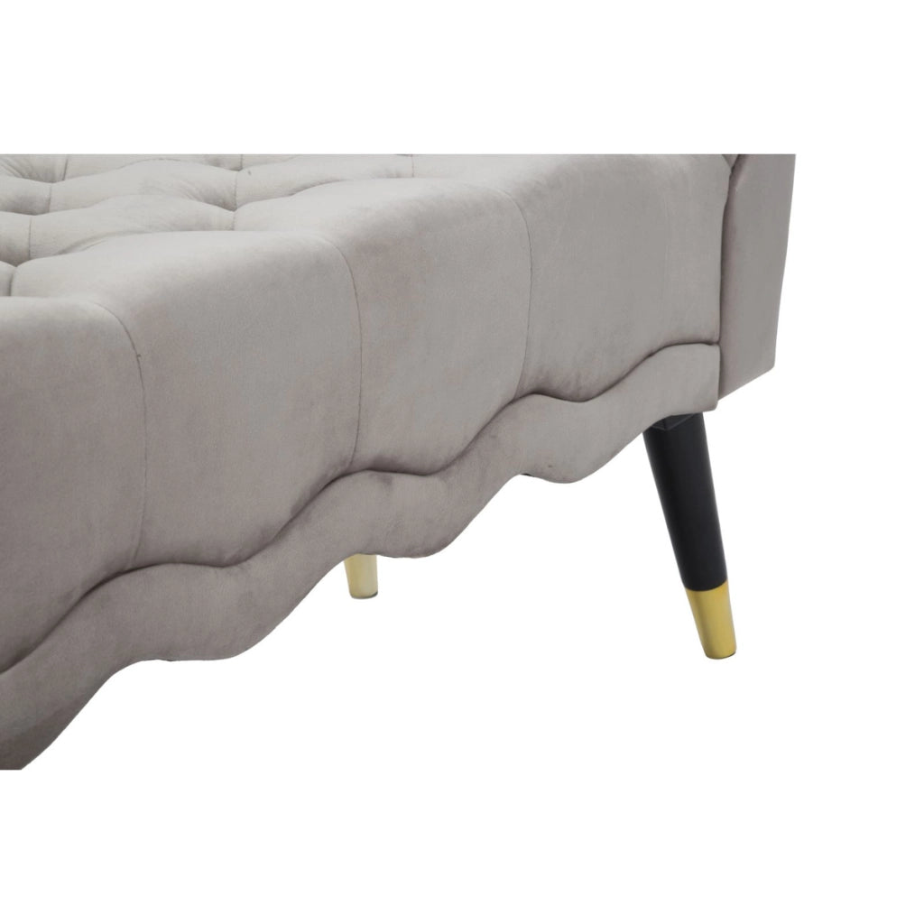 Panca VKH299, Grigio, Legno, 120x40x60 cm