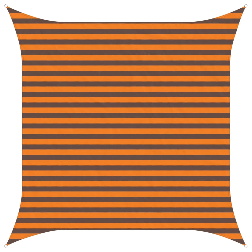 Vela da ombra solare-Telo Ombra-Vela Ombreggiante-Parasole a Vela Arancione e Marrone 3 x 3 m