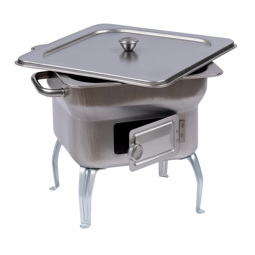 Barbecue in Acciaio – Fornacella Compatta 25x25xH24 cm
