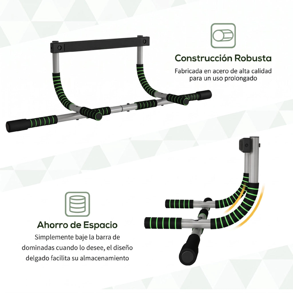Barra per Trazioni Multifunzionale ¨C zephmum ¨C Grigio e Nero, Acciaio, 110 kg