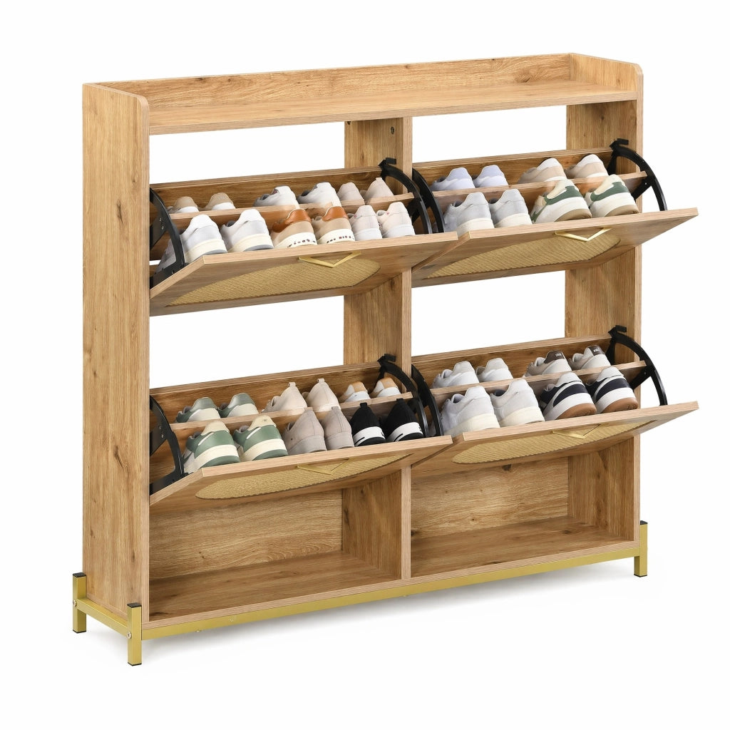 Scarpiera salvaspazio in MDF 108,5x24x100 cm