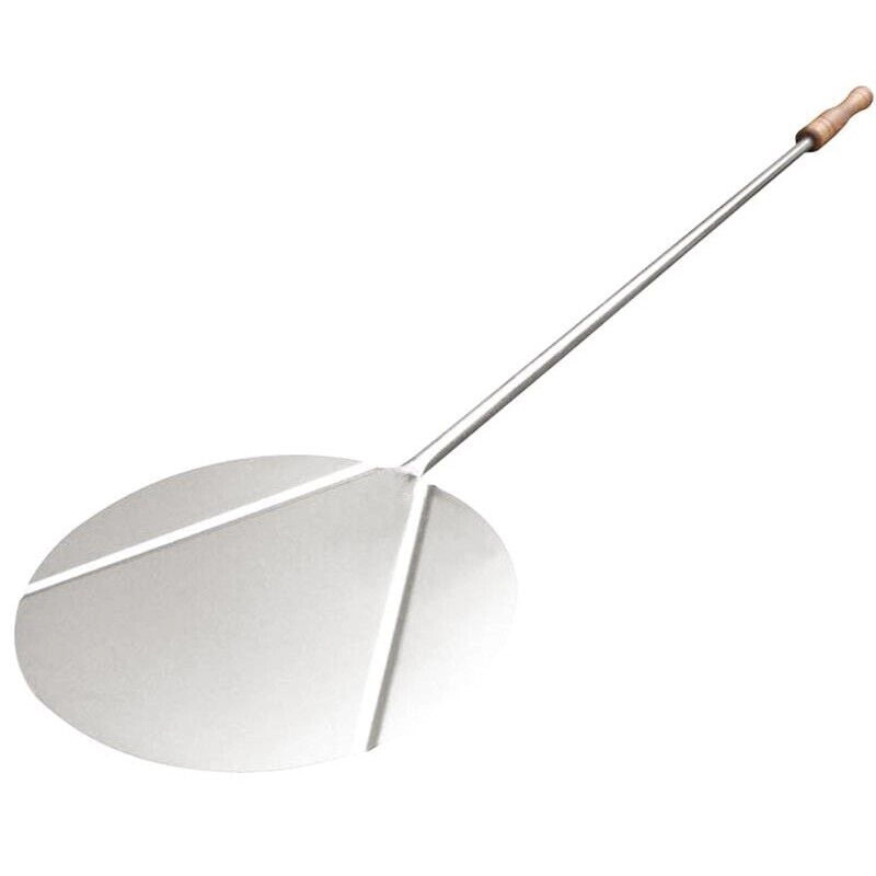 PALA TONDA PER FORNO E BARBECUE Ø 32CM CON MANICO IN LEGNO 140CM