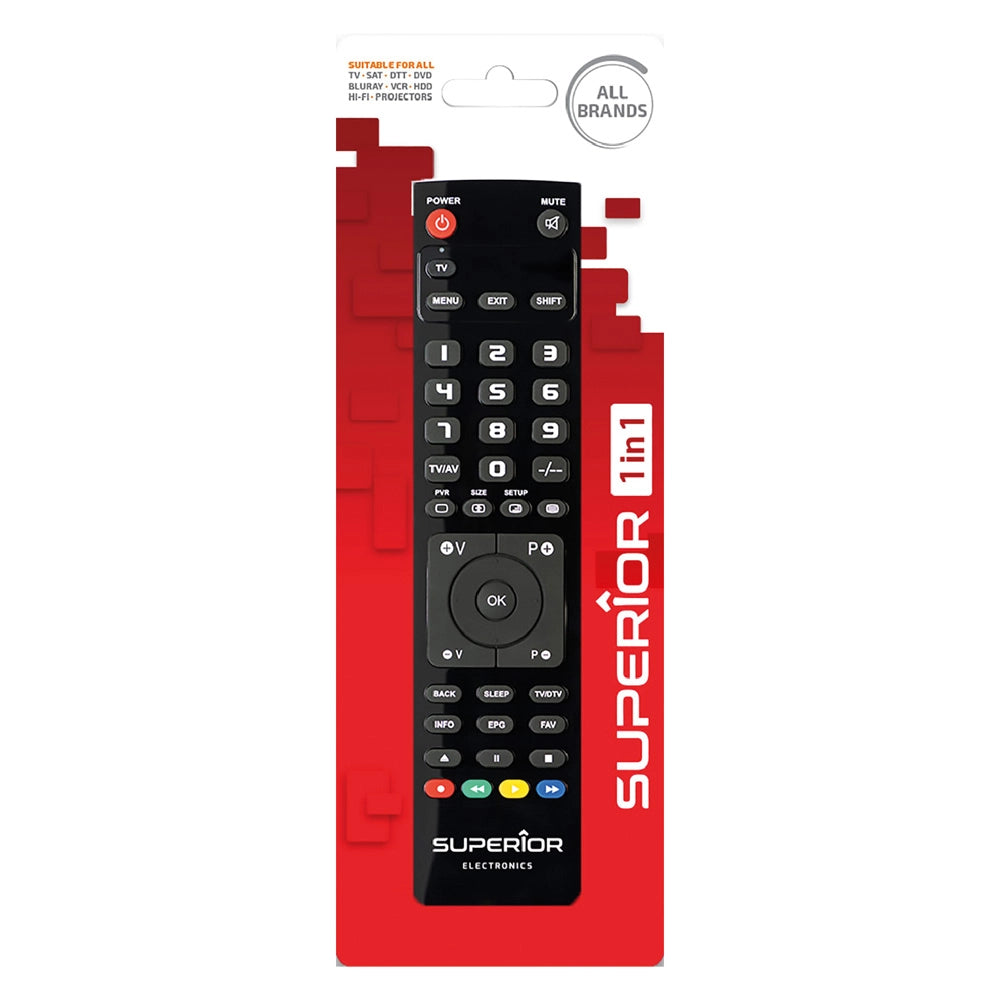 1pz telecomando compatibile per tv 'slim' 4 in 1 controllo 4 dispositivi cod:ferx.8072454nlm