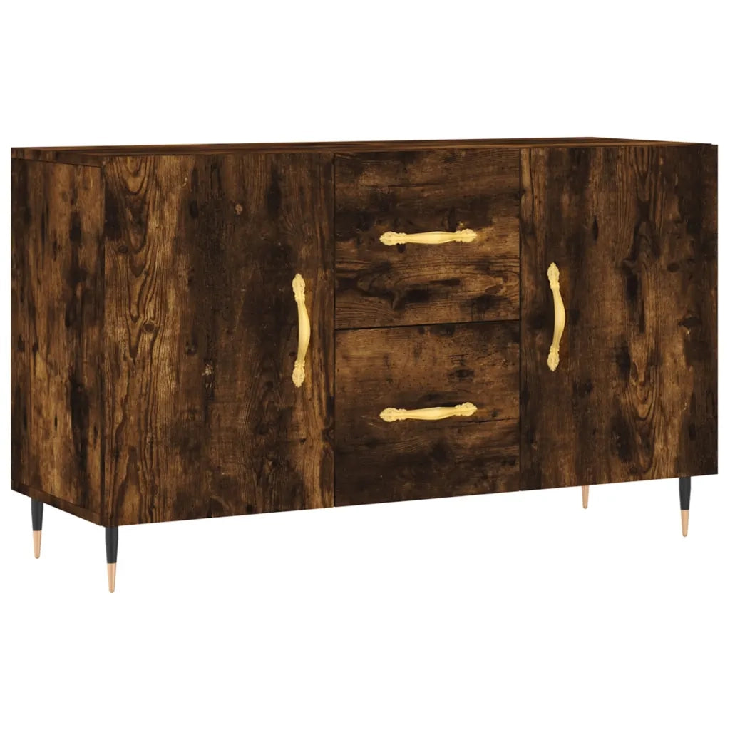 Credenza-Buffet-Armadio da cucina Rovere Fumo 100x36x60 cm in Legno Multistrato 996869