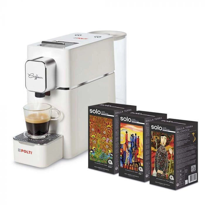 Polti PCEU0127 Coffea S15W Macchina da caffe' a Cialde E.S.E. 0,85 L 19 bar 1400 W 54 Cialde incluse colore Bianco