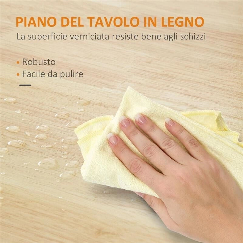CARRELLO DA CUCINA IN LEGNO CON CASSETTO 83X45X88 CM NERO