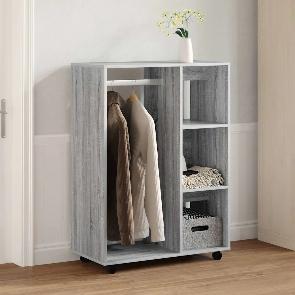 Armadio Grigio Sonoma 80x40x110 cm in Legno Multistrato 815979