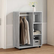Armadio Grigio Sonoma 80x40x110 cm in Legno Multistrato 815979