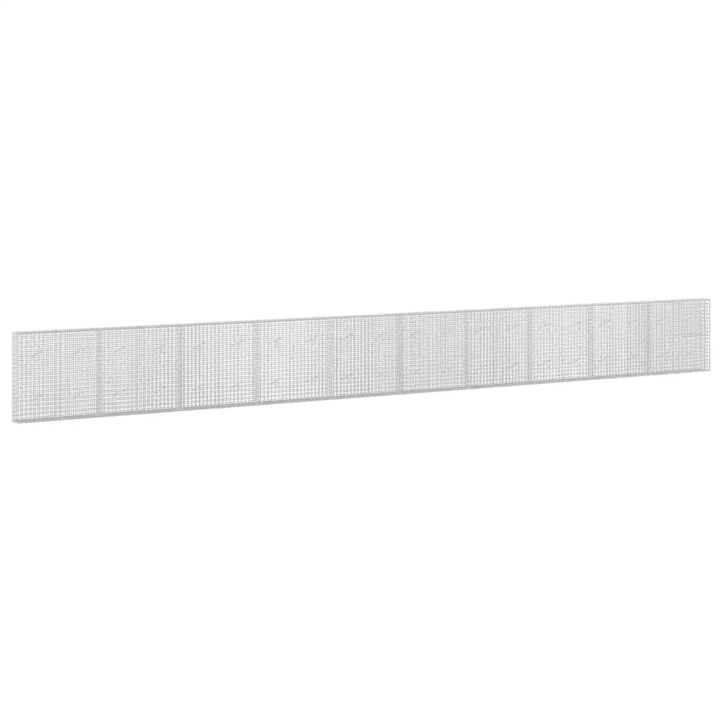 Gabione con filo da 5 mm e rete da 5x5 cm 1000x20x100 cm 3464078