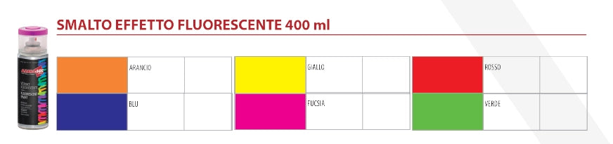 BOMBOLETTA SPRAY FLUORESCENTE AMBROSOL 400 ml - Blu - 6 pezzi- AMBROSOL