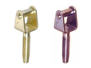 CAVALLOTTI CON RULLO E VITE ANUBA- - mm.15 di altezza - vite mm.35 acciaio bronzato - 25 pezzi IBFM