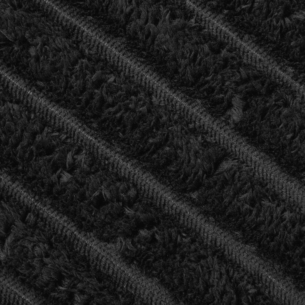 Coperte da Pile 6 pz Nero 150 x 130 cm Panno