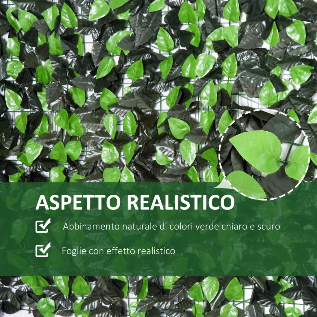Siepe Artificiale ¨C zephmum ¨C Verde Chiaro e Scuro 3x1 m