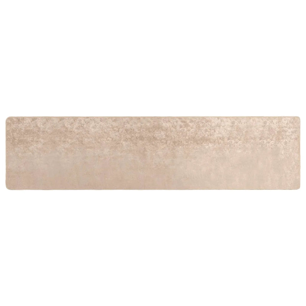 Runner Tappeto MARSA Beige 80 x 450 cm Poliestere e PVC 42023088