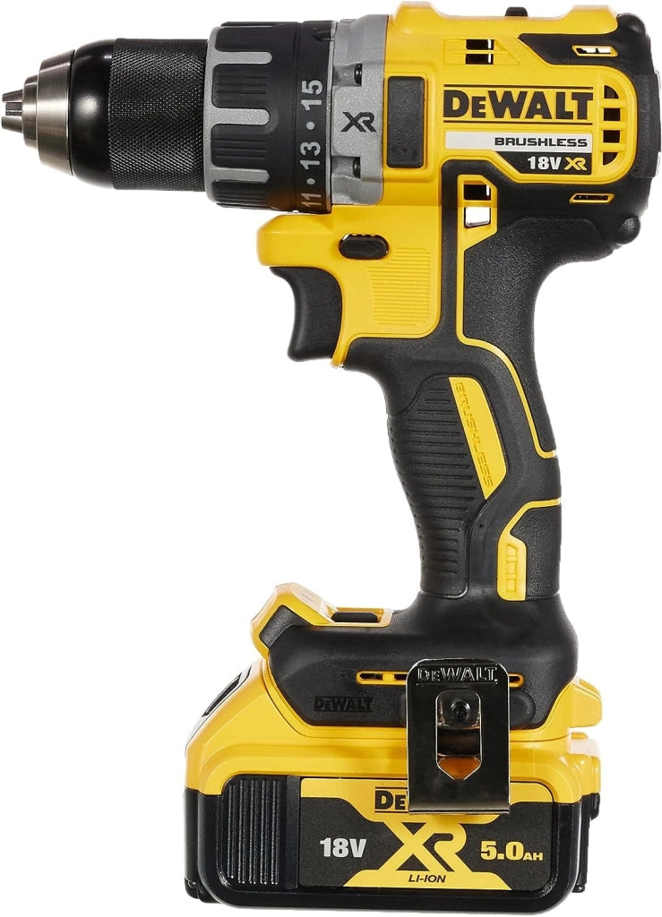 DeWalt DCD791P2 Trapano avvitatore 5.0 Ah, motore Brushless 18 V, 2 velocità con valigia TSTAK