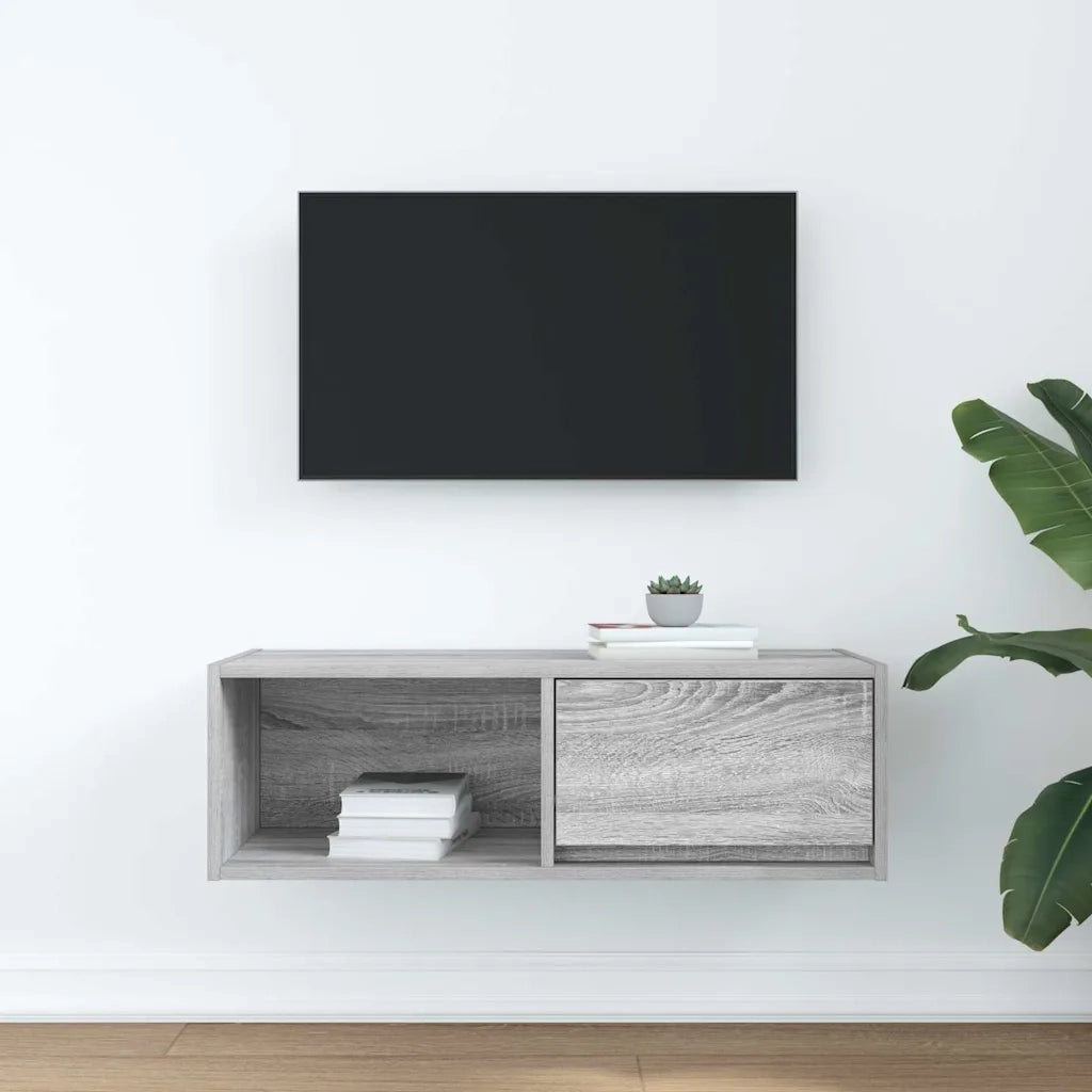 Mobile Porta TV Grigio Sonoma 80x31x25,5 cm Legno Multistrato 861464