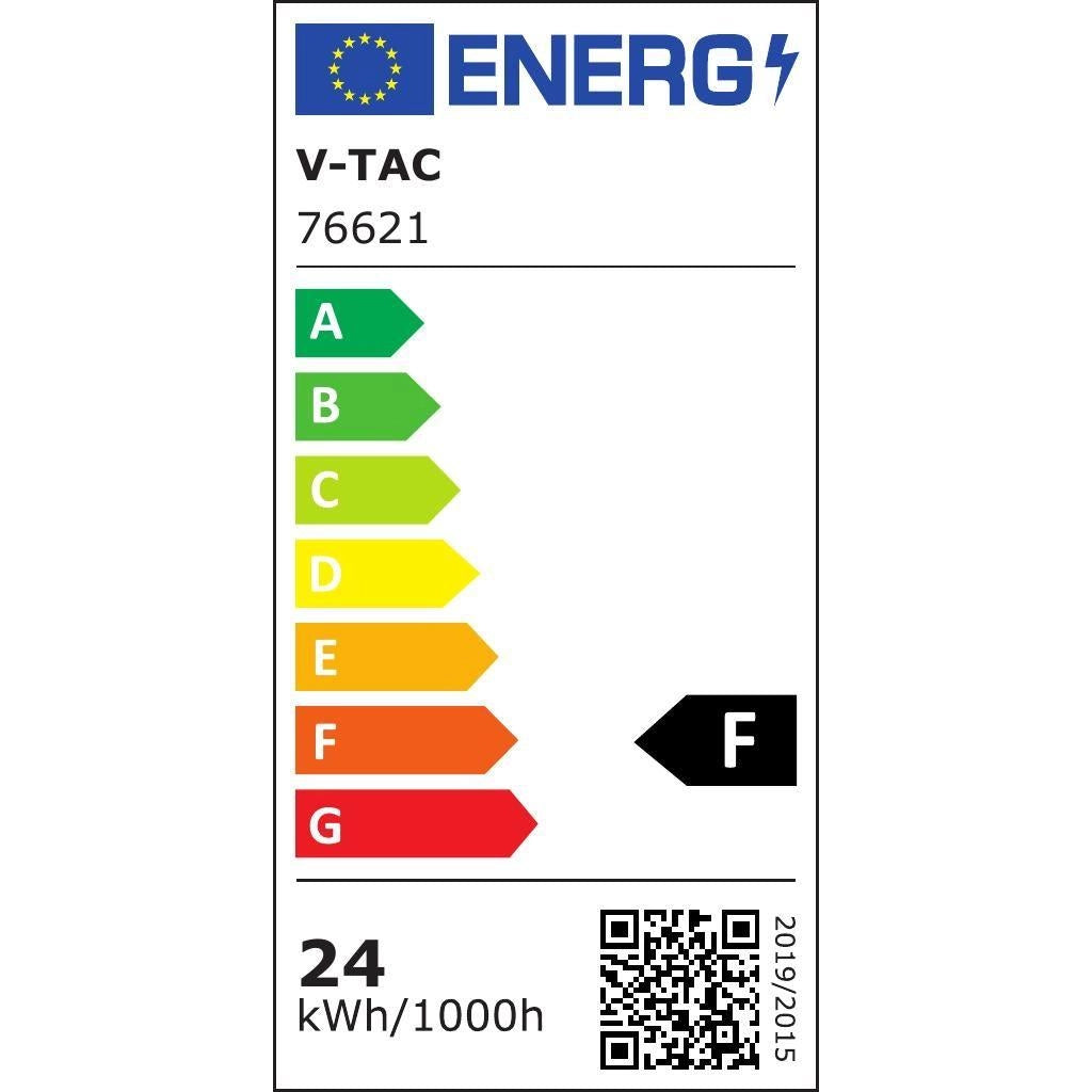Plafoniera LED V-TAC 24W rotonda sensore IP44 bianca