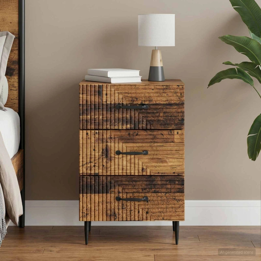 Armadio da Notte Legno antico 43 x 41 x 66,5 cm 894793