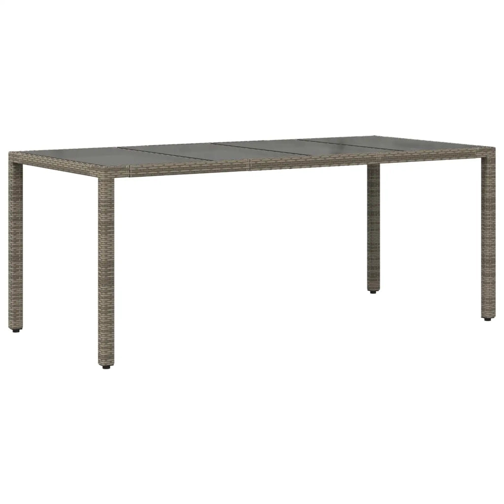 Set da pranzo per esterni 9 pz Grigio polyrattan 3448943