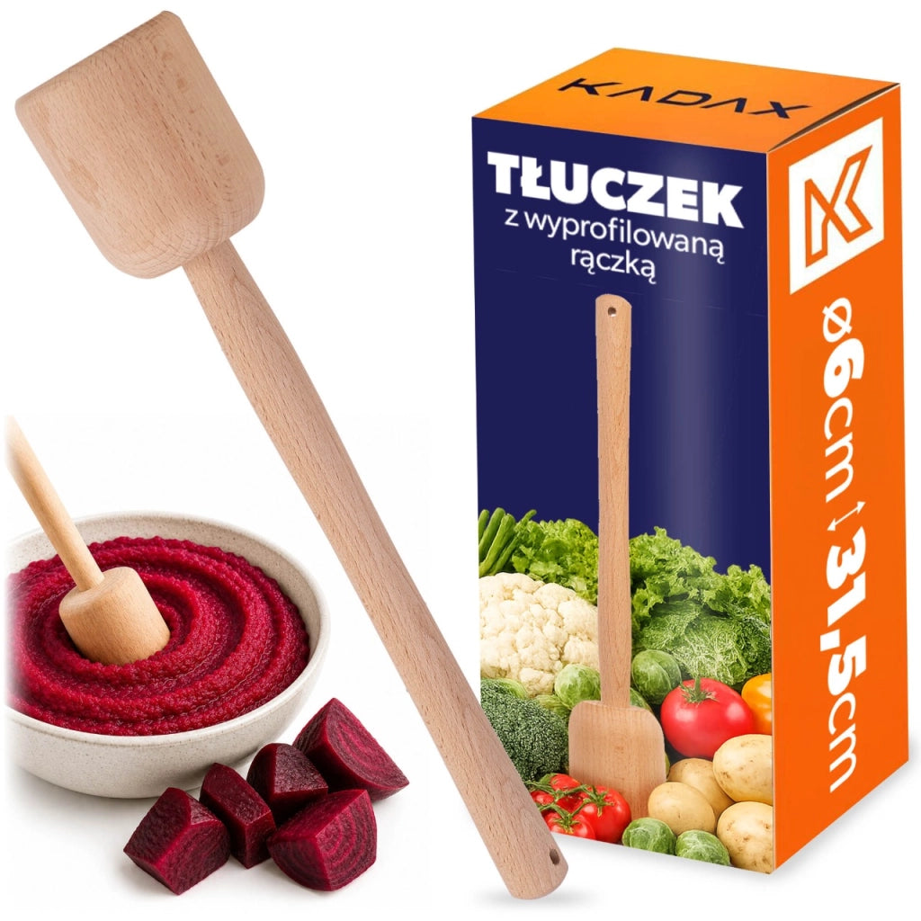 KADAX Schiaccia-crauti in legno per fermentazione, 31,5 cm