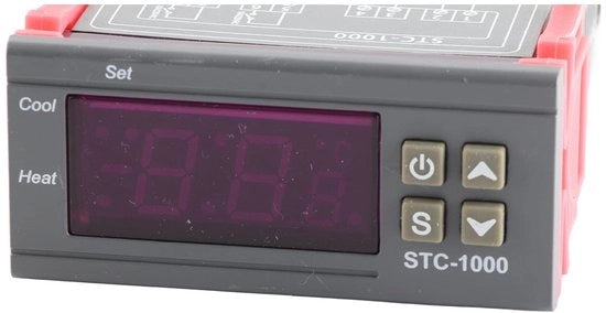 Regolatore di temperatura Digitale per raffreddamento/riscaldamento - Termometro - Precisione ± 1 °C - Materiale Vuurvast ABS - Funzione di allarme - Termostato