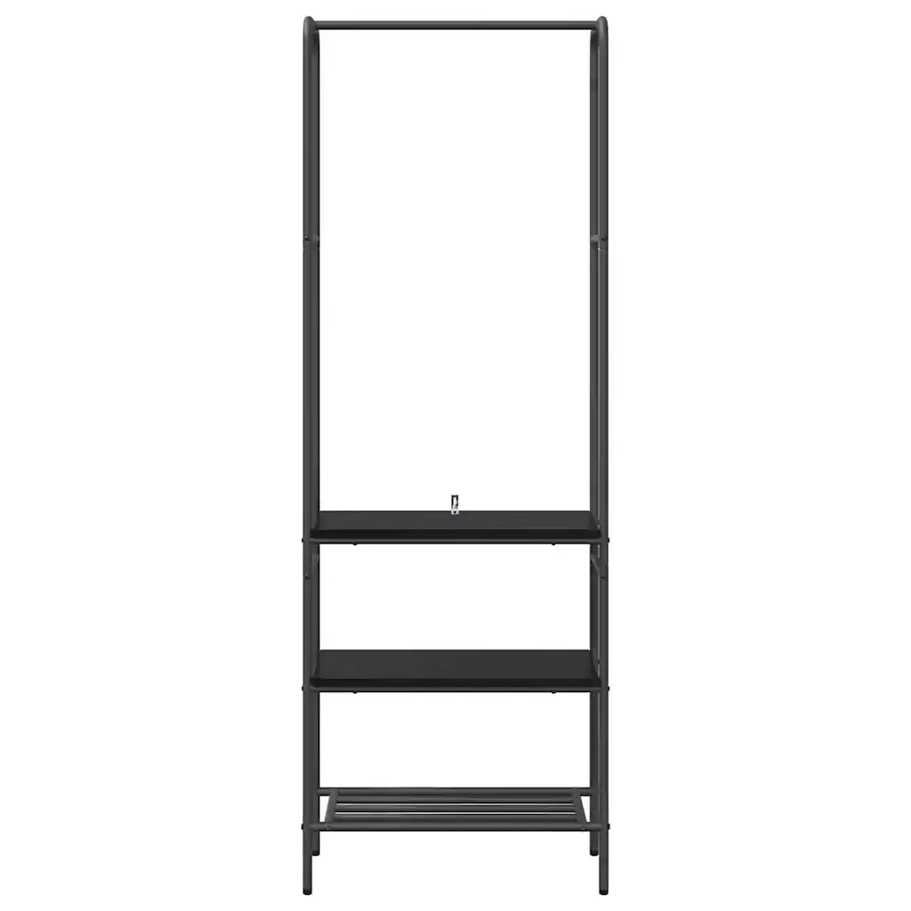 Stendibiancheria Rovere Nero 60 x 30 x 171 cm Legno multistrato 868457