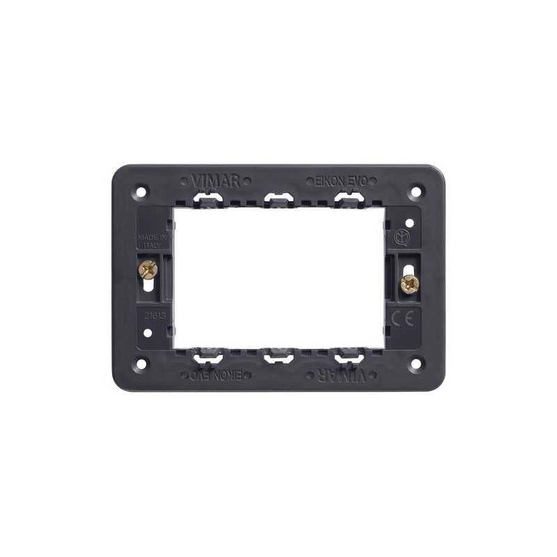 21613 Supporto 3 Moduli con Viti Eikon