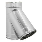 Raccordo Doppia Parete a 135° Ee ¸ 25 Kasart Y in Acciaio Inox 20 cm