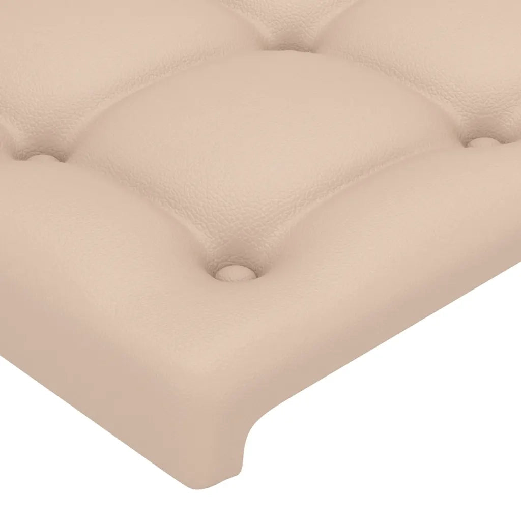 Letto matrimoniale | Letto per adulti | Giroletto con Testiera Cappuccino 160x200 cm in Similpelle