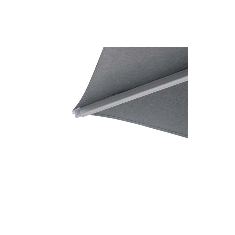 Ombrellone Noah alluminio palo lateralegrigio m3x3h2,42 con cover