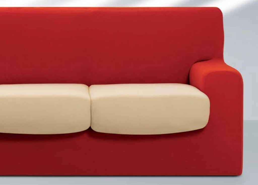 Copriseduta Sofa Cover In Tinta Unita - 3 Posti - Rosso Cardinale 130