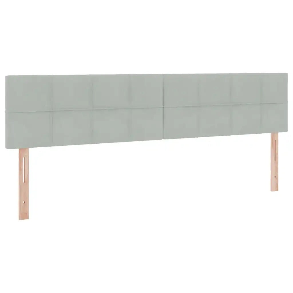 Letto con Contenitore Grigio chiaro 200 x 200 cm Velluto 3370779