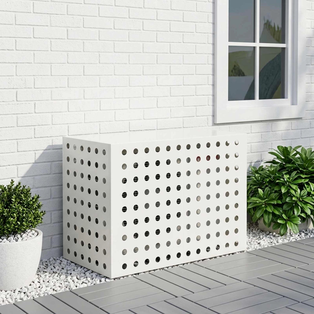 Copertura per condizionatore d'aria Bianco 100 x 50 x 70 cm 8014130