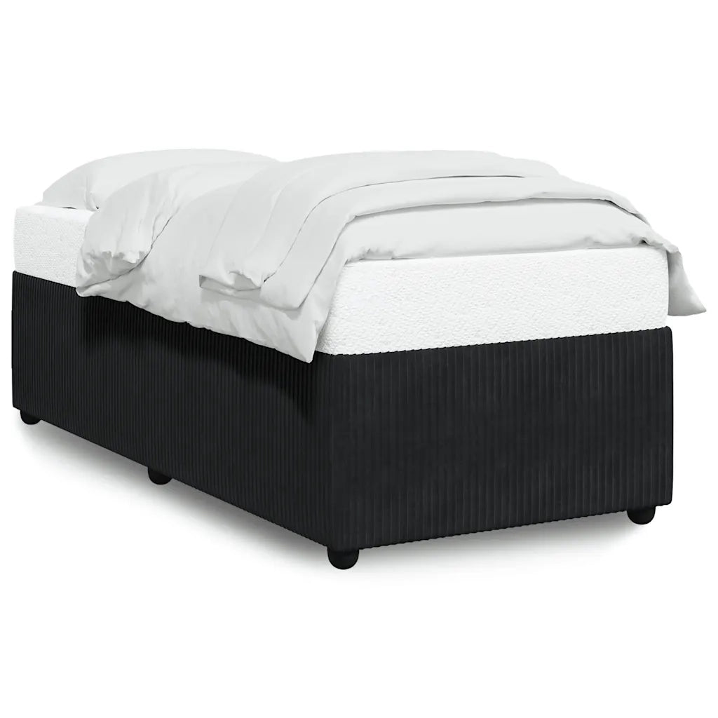 Giroletto-Struttura Letto Nero 90x190 cm in Velluto 628876