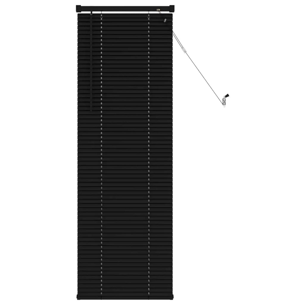 Tenda Veneziana | Tenda a lamelle Nero 150 x 50 cm 25 mm PVC