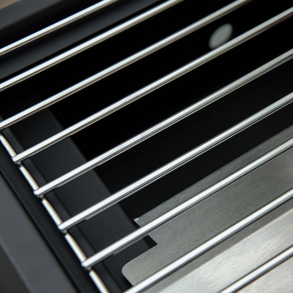 Barbecue a Gas da Tavolo Pieghevole ¨C Xylo ¨C 2 Bruciatori 5KW Acciaio Nero